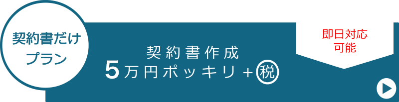 即日対応可能契約書だけプラン契約書作成3万円ポッキリ+税金